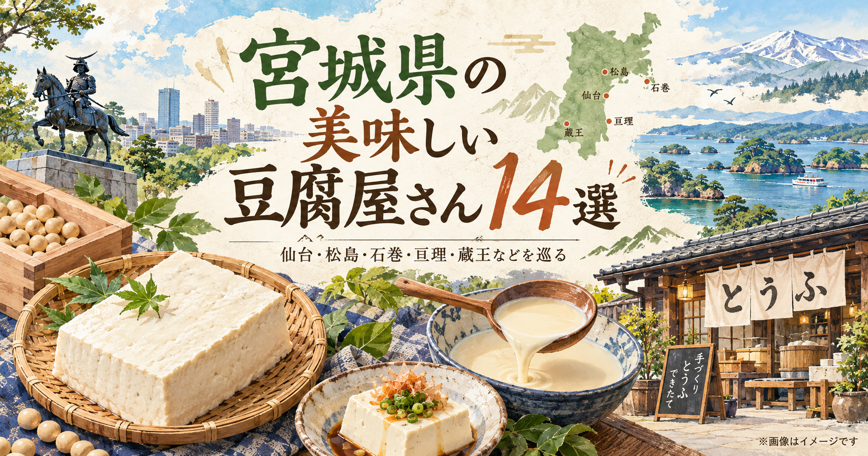 宮城の美味しい豆腐旅