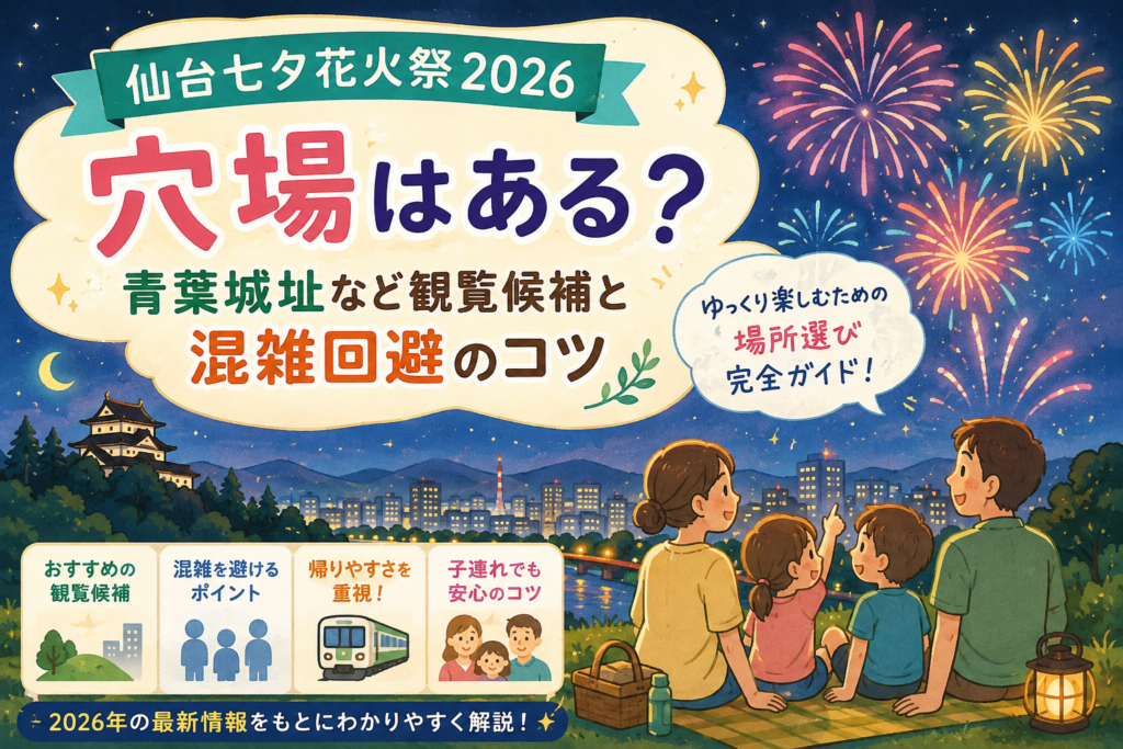 仙台七夕花火祭 穴場完全ガイド
