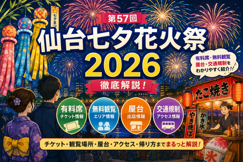 仙台七夕花火祭2026徹底ガイド