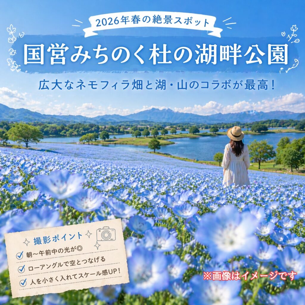国営みちのく杜の湖畔公園