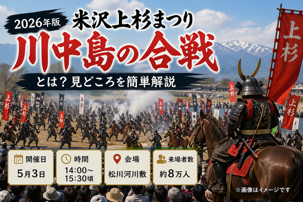 米沢上杉まつり 川中島の合戦