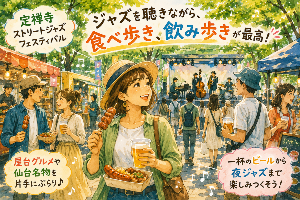 ジャズと屋台めぐりの青空フェス