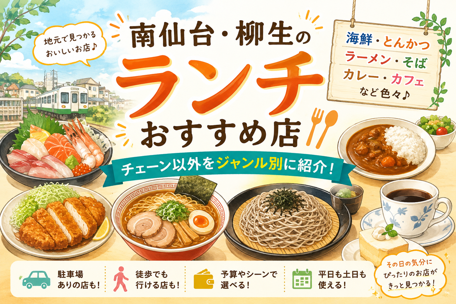 南仙台・柳生のおすすめランチ案内