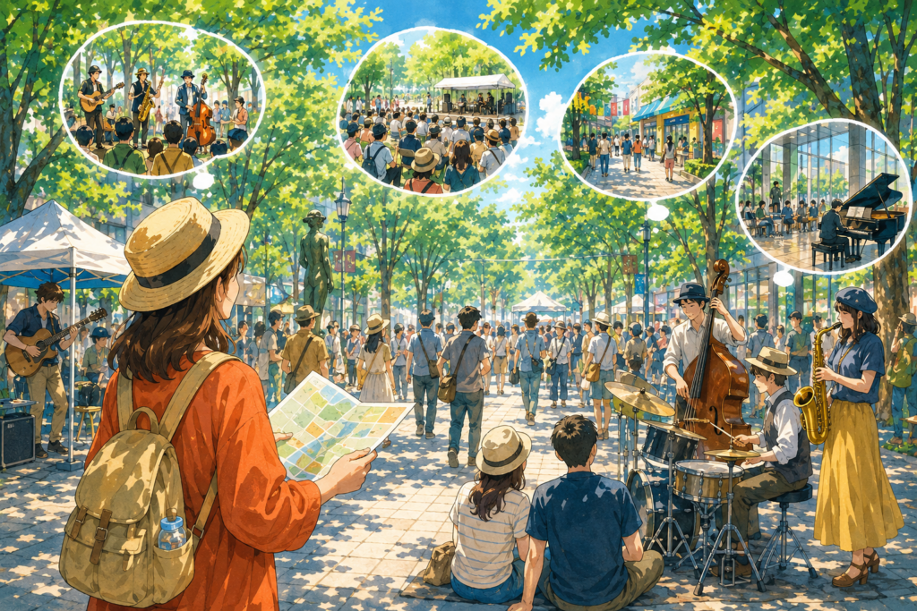 木漏れ日の音楽祭マップ